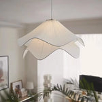 Afralia Fabric Petal Pendant Lights - Nordic Creamy Bar Suspension Lamp