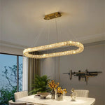 Crystal Ceiling Lights: Modern Luxury Dimmable LED Chandelier for Living Room