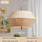 Wabi Sabi Cotton Thread Pendant Chandelier LED Ceiling Light