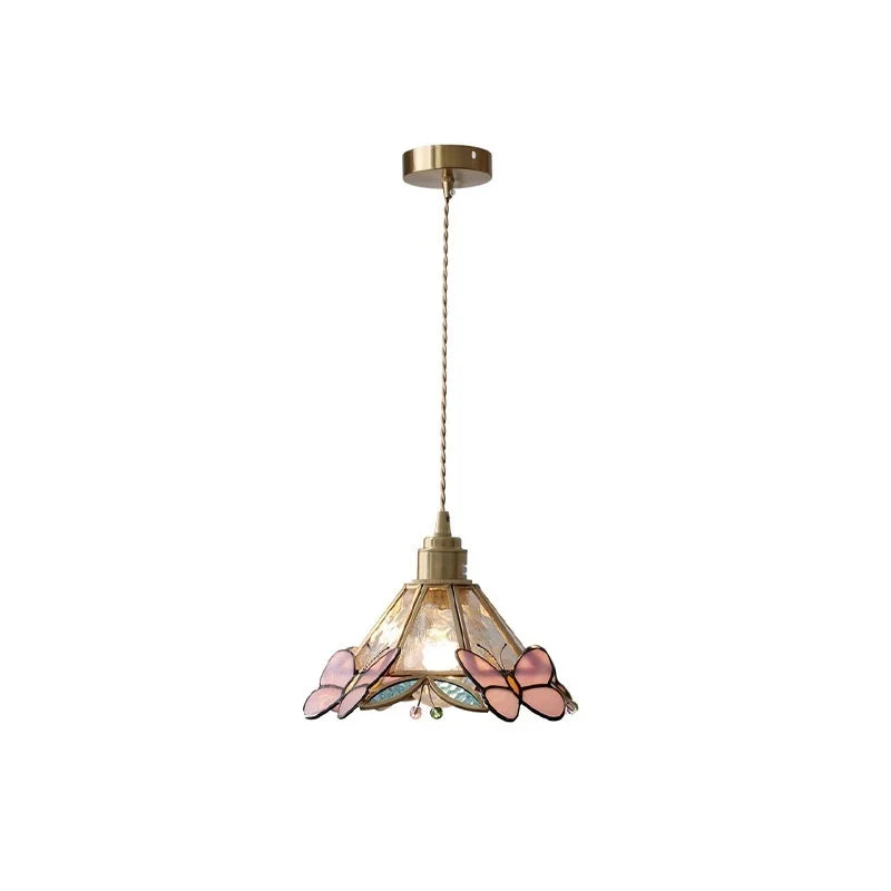 Butterfly Glass LED Pendant Light for Bedroom and Living Room