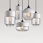 Nordic LED Glass Pendant Lights - Modern Wood Art for Stylish Living Spaces