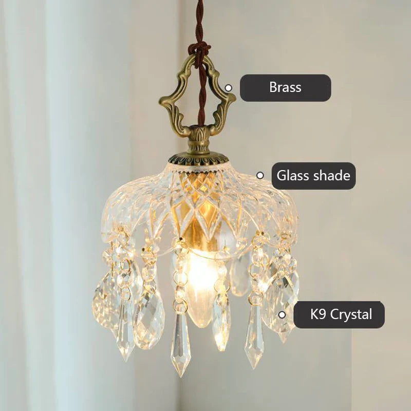 Medieval Crystal Wall Lamp Luxury Glass Ceiling Lights