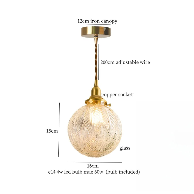 Afralia™ Smoke Gray Glass LED Pendant Light for Home Decor in Brass Finish