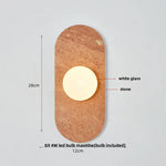 Nordic LED Wall Lights White Glass Bedside Lamp Sconce for Modern Decor