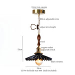 Ceramic LED Pendant Light: Modern Brass Hanging Lamp for Home Decor