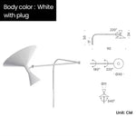 Marseille Rotary Wall Lamp - Adjustable Up/Down Lighting for Living Room & Bedroom