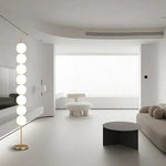 White Balls Floor Lamp: Modern Living Room Decoration & Mood Light