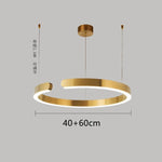 Nordic Ring LED Pendant Chandelier for Home Living Dining Kitchen Lighting
