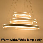 Geometric Circle Rings LED Pendant Light Fixture