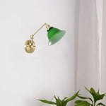 Afralia™ Nordic Glass LED Wall Lamp Mirror Loft Stairs Living Room Bedside Night Light