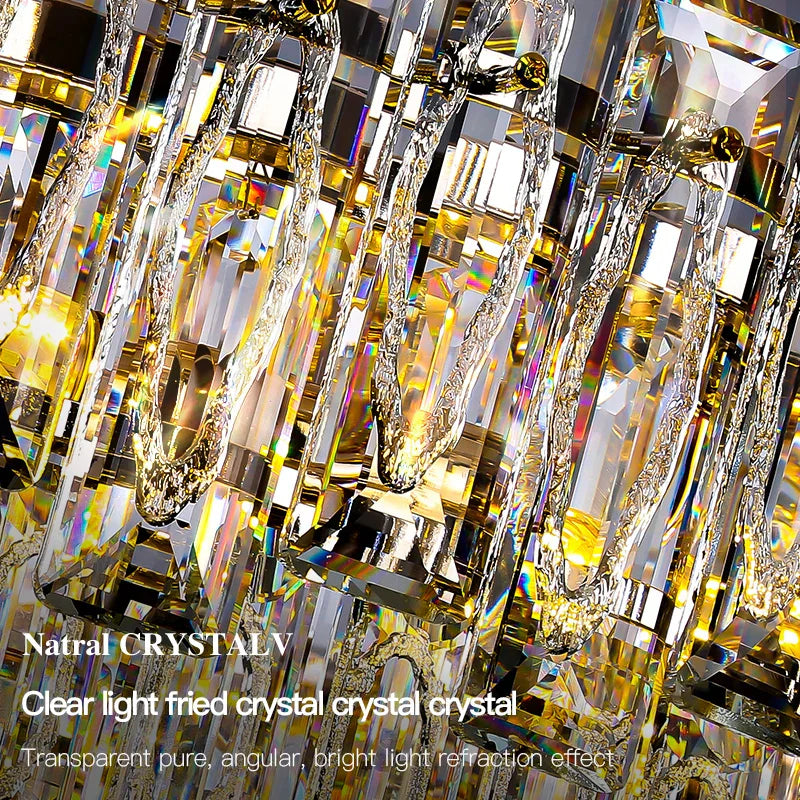 Luxury Crystal Chandelier Modern Simple Dining Room Bedroom Light