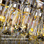 Luxury Crystal Chandelier Modern Simple Dining Room Bedroom Light