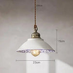 Blue Glass Pendant Lights for Bedroom Dinning Living Room