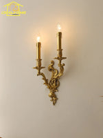 Retro Copper Wall Lamp LED E14 Gold Lustre Luxury Modern Light Fixtures