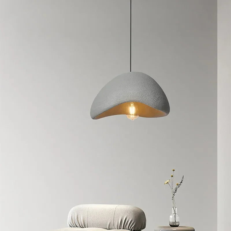 Nordic Wabi Sabi E27 LED Pendant Light for Minimalist Loft Ambiance