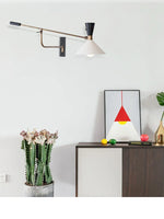 Nordic Long Arm Wall Light Sconce with Adjustable Study Reading Lamp