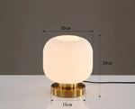 Nordic Glass Table Lamp - Study Bedroom Bedside Modern Living Room Decor