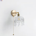 Rotatable Copper LED Wall Lamp with Pull Chain Switch
