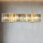 Luxe E14 LED Crystal Pendant Chandelier: Elegant Dining Room Lighting
