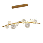 Nordic Glass Globe Pendant Lights Chandelier with 3 Changeable LED Lights