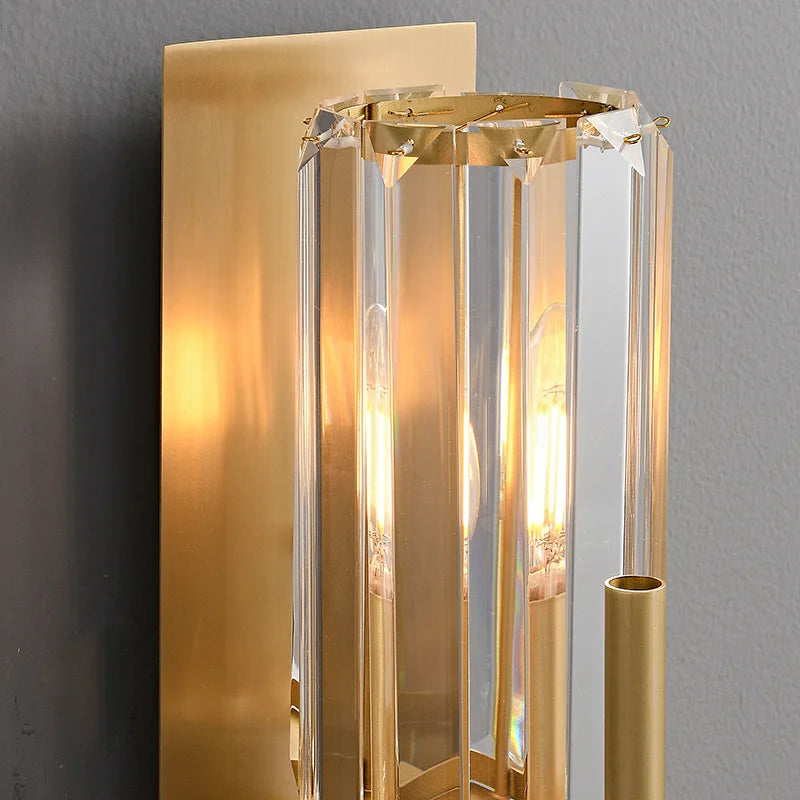Gio Double Head Crystal Wall Sconce