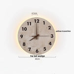 Terrazzo Marble Stone LED Wall Sconce Lamp, Modern Nordic Bedside Light