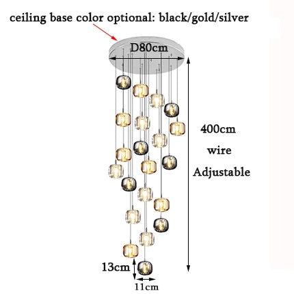 Crystal LED Chandelier for Home Decoration and Modern Lighting