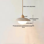 Travertine LED Pendant Lamp for Bar Bedroom Living Room Décor