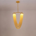 LED Aluminum Ceiling Chandelier Lighting Hanging Lamps for Foyer