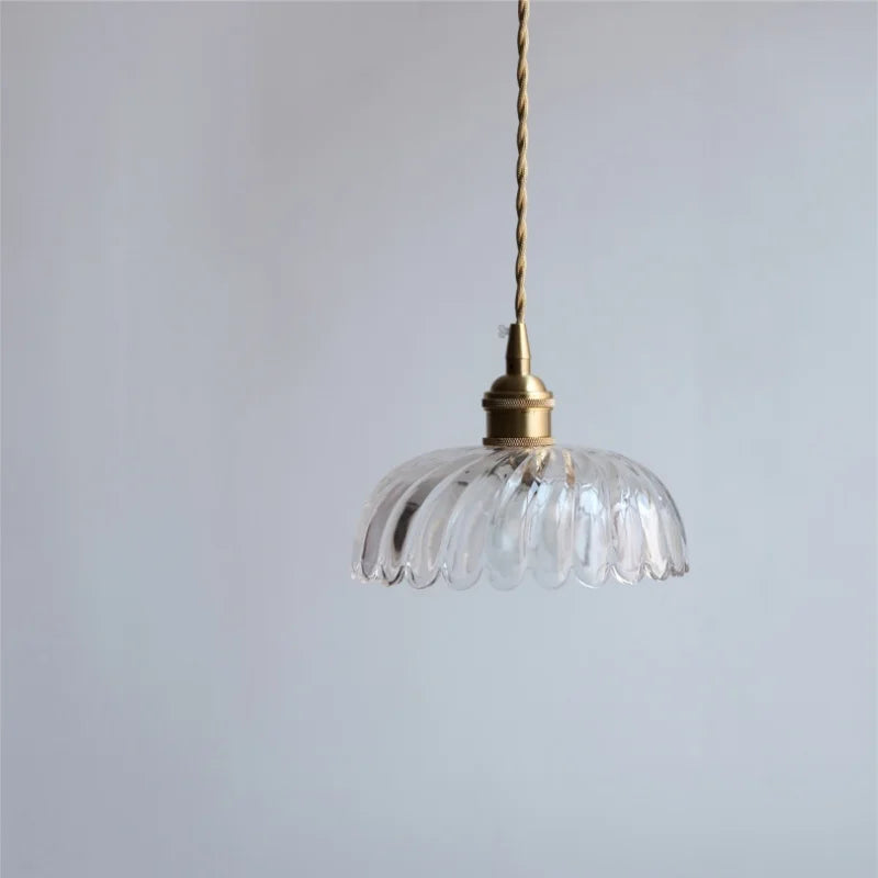 Nordic LED Pendant Light Clear Glass Dining Study Room Fixture