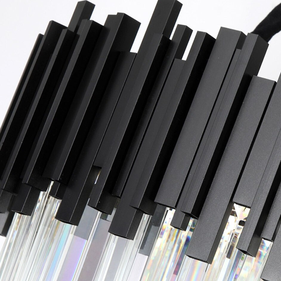 Gio Crystal Dining Room Chandelier, Black