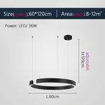 Nordic Ring LED Pendant Chandelier for Home Living Dining Kitchen Lighting