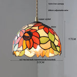 Wood LED Glass Pendant Light: Modern Nordic Adjustable Hanging Lamp