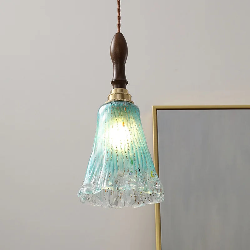 Glass Copper LED Pendant Lights - Modern Home Decor Hanging Lamp