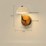 White Glass LED Wall Lamps Pull Chain Yellow Travertine Modern Bathroom Light