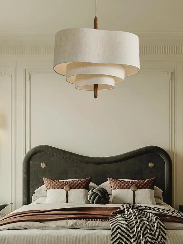 Wabi Sabi Japan Cloth Ceiling Chandelier for Home Decor - Elegant Island Pendant Lights