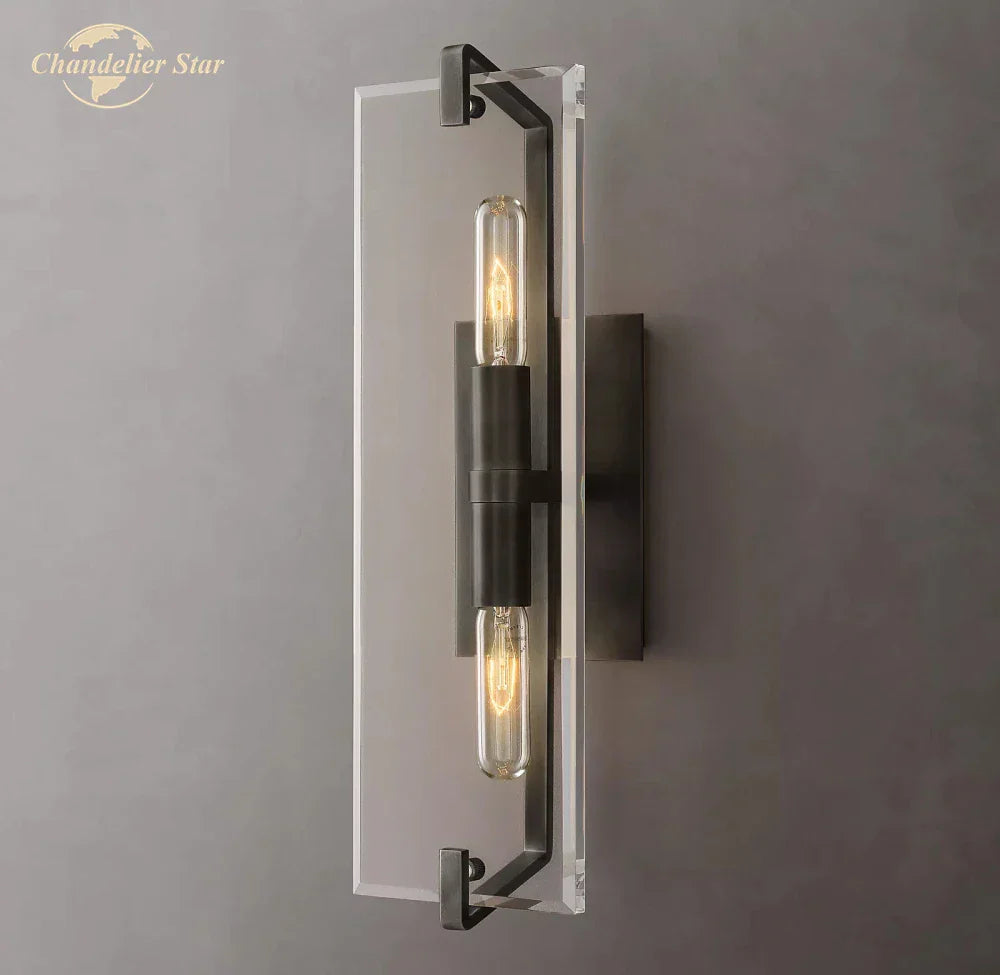 Modern Glass Wall Sconces | Marbuzet Linear Bedroom Living Room Lighting