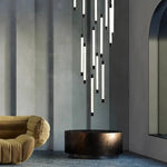 La Barra Staircase Foyer Chandelier, Black