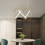 Metal Chandeliers - Modern Minimalist LED Round Hanglamp