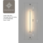Slim Line LED Pendant Light for Living Room and Bedroom