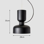 Nordic Designer Iron Pendant Lamp for Dining Room by Afralia™