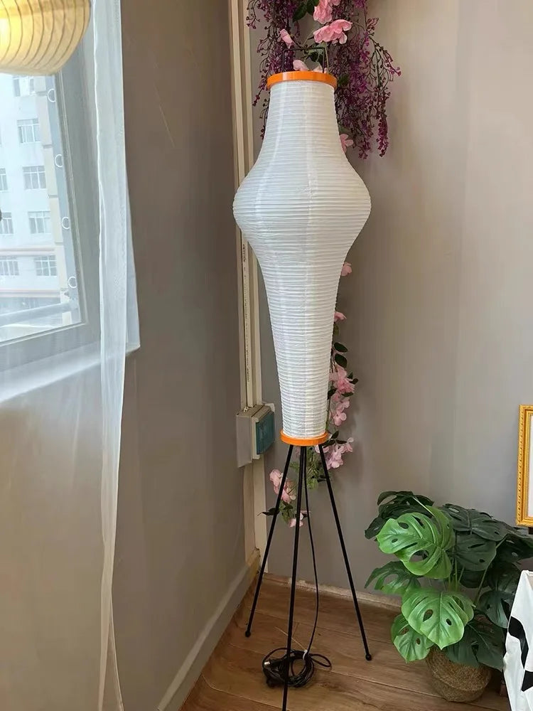 Rice Paper Floor Lamp LED Stand Light for Living Room Bedroom