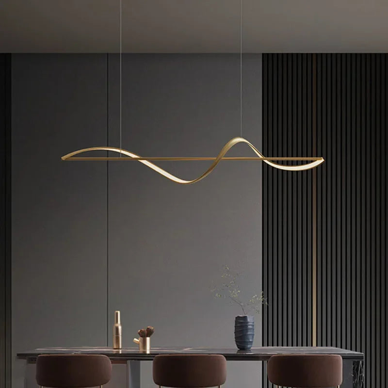 Modern LED Pendant Light - Stylish Ceiling Chandelier for Living, Dining, and Bedroom