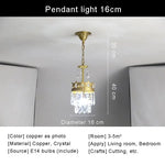 Copper Crystal Chandelier: Modern Nordic LED Lighting for Home Decor