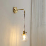 Gray Glass LED Wall Sconce Lamp for Home Decor, Bedroom, Living Room - Nordic Design