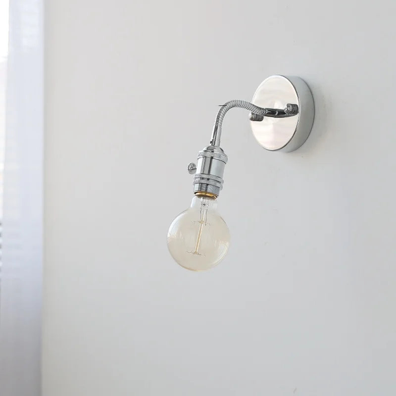LED Wall Lamp Sconce with Pull Chain Switch and Flexible Arm