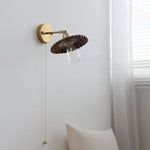 LED Wall Lamp Walnut Wood Stair Light Fixture