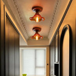 Colorful Glass LED Ceiling Lamp Modern Style Light Fixture