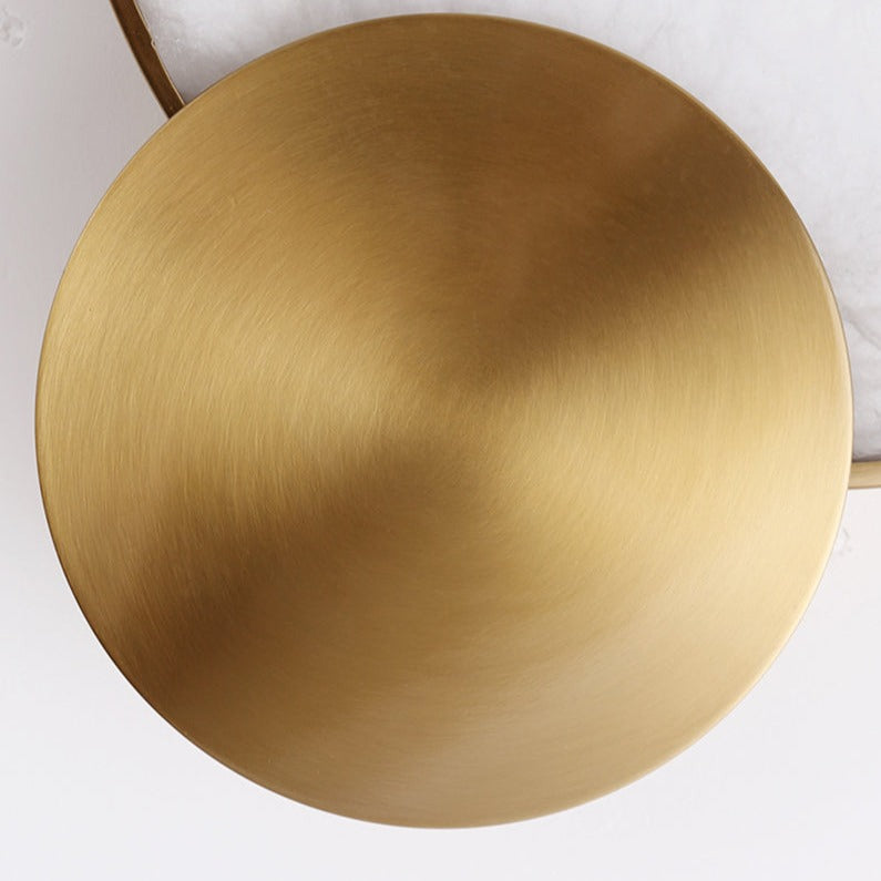 Moonshade Natural Marble & Copper Wall Sconce