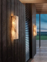 Outdoor Marble LED Wall Sconce for Home Decor - Waterproof, Energy-efficient